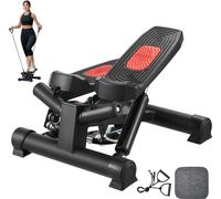 SucceBuy Escalier Stepper - Appareil d'entraînement à domicile compact pour un entraînement complet du corps, bandes hydrauliques et de résistance, capacité de charge 140 kg