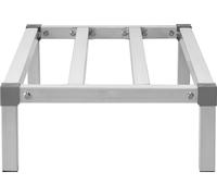 SucceBuy Étagère de stockage en aluminium, 36 x 20 pouces grande étagère commerciale au sol pour aliments, 8 pouces au-dessus du sol, 1000 lbs de capacité de charge, étagère de stockage en aluminium e