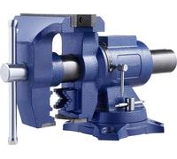 SucceBuy Etau haute performance, largeur de mors 6-1/2", ouverture de mors max. 5", fonte ductile polyvalente avec enclume, tête de base pivotante à 360°, déport 3", force de serrage 5620 lbs