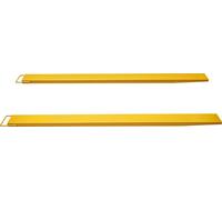 SucceBuy Extensions de fourches à palette, 96 "de long, 5,5" de large, acier au carbone lourd, 1 paire pour chariot élévateur, accessoires industriels pour camion à fourche, jaune