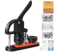 SucceBuy - fabricant de boutons 25/32/58 broches, avec pièces de boutons, poignée ergonomique en Arc, Kit de presse, Machine de fabrication de boutons JMB-58 100 Buttons