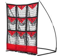 SucceBuy Filet de baseball à 9 trous, 36 x 30 pouces, appareil d'entraînement au softball pour les exercices de frappe et de lancer, montage rapide portable avec sac de transport et piquets de sol pou