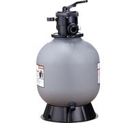 SucceBuy Filtre à sable 19 pouces, débit jusqu'à 45 GPM, système de filtration pour piscine, vanne multivoies 7 voies, pour piscines hors-sol et enterrées