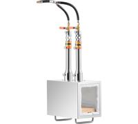 SucceBuy Forge portable au propane de , forge de maréchal-ferrant avec 2 brûleurs, 2600 °F, acier inoxydable, forge à gaz de grande capacité pour la fabrication d'outils et de couteaux, forge de métau