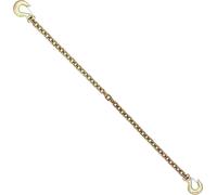 SucceBuy G80 Chaîne d'attache de transport, 3/8" x 10,3', lot de 2 chaînes de remorquage avec crochet de préhension à chape, 7100 lbs SWL, bûcheronnage lourd, remorquage, acier