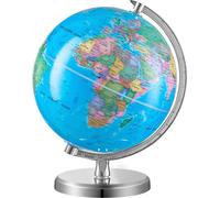 SucceBuy Globe tournant avec support de , 8 pouces/203,2 mm, globe éducatif à 360°, matériau ABS, fuseau horaire précis pour l'apprentissage des enfants, décor de géographie pour la classe et la maiso