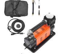 SucceBuy Gonfleur de pneu portable 12 V de, 7,06 CFM compresseur d'air haute performance, 150 PSI pompe à air tout-terrain avec adaptateurs pour voiture, SUV, camping-car, camion - est livré avec un c