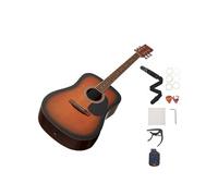 SucceBuy Guitare Acoustique Dreadnought 6 Cordes 103cm Avec Housse et Accordeur