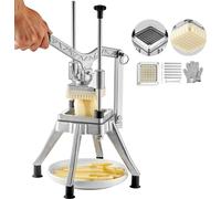 SucceBuy Hachoir à légumes et à fruits commercial, lame de 3/8 pouce, coupe-aliments robuste en cubes et en frites, coupe-oignons professionnel pour tomates, poivrons, pommes de terre, champignons, ac