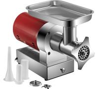 SucceBuy Hachoir à viande électrique de , 300 kg/heure, 1100 W, 1,5 CV, 2 plaques et set à saucisses, hachoir à viande haute performance pour usage privé et professionnel