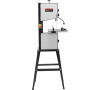 SucceBuy Installation de la scie à ruban : lame de scie de 9,65 pouces, réglable 506/920 tr/min. le moteur de 370 W entraîne le bois, l'aluminium et le plastique. Livrée avec support, guide et gabarit