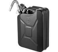 SucceBuy Jerry Bidon d'essence, 5,3 gallons/20 L Bidon d'essence portable avec système de bec flexible, réservoir de carburant en acier inoxydable et résistant à la chaleur pour les voitures, les cami