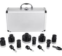 SucceBuy Jeu de carottes diamantées, 11 pièces, 6/8/10/20/25/28/32/35/45/50/65 mm, jeu de scies-trépans diamantées, raccord M14, coffret de rangement, pour le sec et l'humide, pour la céramique carrel