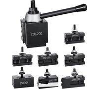 SucceBuy Jeu de porte-outils à changement rapide, 8 pièces, porte-outils de tour pour mini-tour 10"-15