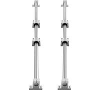 SucceBuy Jeu de rails de guidage linéaire, SFC16 1000 mm, 2 rails SFC16 de 39,4 pouces, 4 blocs coulissants SC16, 4 supports de rails, jeu linéaire pour machines d'automatisation CNC