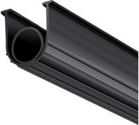 SucceBuy Joint inférieur de porte de garage de 20 pieds, forme en U + joint torique, résistant aux intempéries, extrémités en T de 5/16 pouces, largeur de 3 3/4 pouces, joint noir pour portes