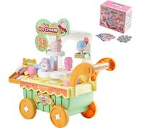 SucceBuy Kit de jeu camion de glaces 27 pièces pour enfants à partir de 3 ans, jeu de rôle glacier