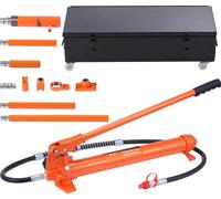 SucceBuy Kit de puissance Porta de 20 tonnes, cric hydraulique avec tuyau d'huile de 4,6 pieds, outil de réparation de cadre de voiture, mallette de rangement