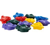 SucceBuy Kit d'escalade d'arbre Ninja, 12 prises d'escalade d'arbre, 6 sangles à cliquet, grand rocher d'escalade pour enfants et adultes, couleurs vives pour l'entraînement d'obstacles Ninja-Warrior