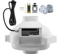 SucceBuy Kit d'installation de ventilateur Radon 4 à 4,5 pouces - Système silencieux de 260 CFM pour une ventilation efficace, idéal pour l'intérieur et l'extérieur