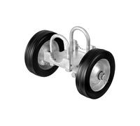 SucceBuy Kit Portail Coulissant Roulettes de Rail Universelles 14,6cm Capacité 272kg