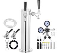 SucceBuy Kit tour à bière avec deux robinets - Améliorez votre bar domestique. Ce kit SucceBuy est le rêve de tout amateur de bière. La tour à bière avec deux robinets en acier inoxydable 304 offre