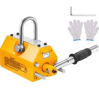 SucceBuy Levier magnétique 220 lbs, facteur de sécurité 2,5, néodyme et acier, aimant de levage permanent haute performance pour palans et grues d'atelier