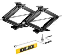 SucceBuy Lot de 2 crics à ciseaux pour caravane, 4082 kg, hauteur de levage 103-595 mm