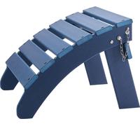 SucceBuy Lot de 2 ottomans HDPE Adirondack 18,7L x 18,9B x 13,8H pouces, pliables, bleu