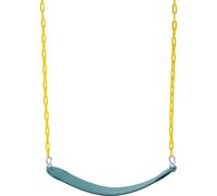 SucceBuy Lot de 2 sièges de balançoire, capacité de charge de 136 kg, chaînes revêtues de 167 cm et mousquetons, substitut de balançoire pour kit d'extérieur, accessoires pour kit de balançoire, pour 