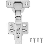 SucceBuy lot de 40 charnières d'armoires, ouverture à 100 degrés, fermeture en douceur, invisible pour version sans cadre, appui complet pour charnières de portes d'armoires de cuisine avec vis de fix