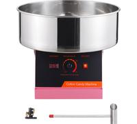 SucceBuy Machine à barbe à papa électrique, 1000 W Machine à barbe à papa, bol en acier inoxydable, pelle à sucre, Idéal pour la maison, les anniversaires d'enfants, les fêtes de famille, rose