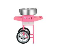 SucceBuy Machine à Barbe à Papa Electrique 1000W Avec Chariot Pour Fêtes d'Anniversaires