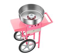 SucceBuy Machine à barbe à papa électrique avec chariot Machine à fil à sucre commerciale avec bol en acier inoxydable de 20,5 pouces cuillère à sucre Violet