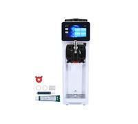 SucceBuy Machine à Crème Glacée 10L/h 900W 1 Saveur en Inox de 4L Ecran Tactile
