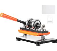 SucceBuy Machine à découper le cuir, plaque de gaufrage de 7,1 x 3,9 pouces, course de 0,47 pouce, double arbre de guidage, pour différents matériaux, 110 V, poinçonneuse manuelle