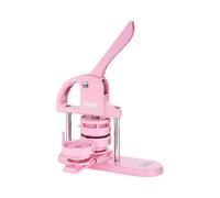 SucceBuy - Machine à fabriquer des boutons 3 en 1, avec livre magique Panda, poignée ergonomique en Arc, Kit de presse à poinçonner 3in1 Pink