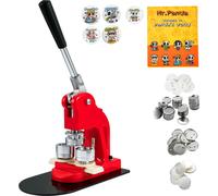 SucceBuy Machine à faire des boutons de 32 mm, kit de pressage de pins DIY avec 500 pièces, cutter circulaire et livre de magie - idéal pour faire des cadeaux et des décorations