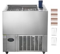 SucceBuy Machine à glace commerciale, jeu de 4 moules - appareil de 120 pièces pour faire des esquimaux, fabriqué en acier inoxydable, machine à glace commerciale pour esquimaux