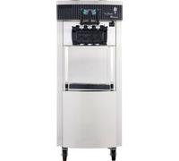SucceBuy Machine à glace soft 2200 W, commerciale, verticale, 5,3 - 7,4 gallons par heure, 3 parfums, acier inoxydable, pour restaurants, bars, cafés, boulangeries