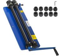 SucceBuy Machine à rouler les moulures 18" - Plieuse de tôle avec 6 jeux de matrices, outil de pliage rotatif, flexible et pratique pour le travail des métaux