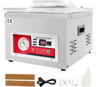 SucceBuy Machine à sceller sous vide à chambre, puissance de scellage de 260W, machine d'emballage sous vide pour aliments humides, viande, marinades, taille compacte, longueur de scellage 10,2