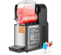 SucceBuy Machine à slushy 4L, machine à boissons congelées à réservoir unique, 16 tasses de machine à smoothie margarita en acier inoxydable pour la maison, les fêtes, les restaurants, les cafés, les