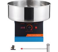 SucceBuy Machine ? barbe ? papa ?lectrique, 1000 W, p?le en acier inoxydable, p?le ? sucre, pour la maison, l'anniversaire des enfants, la f?te de famille, bleu