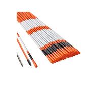SucceBuy Marqueurs d'Allée 0,78×121,5cm Avec Foret Acier d'Installation 30cm 50PCS