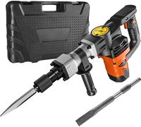 SucceBuy Marteau de démolition brise-béton 1400W Marteau électrique 2 burins Bit,Puissance efficace avec un design léger et une poignée ergonomique
