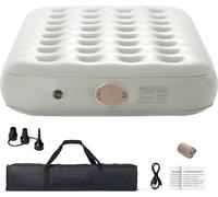SucceBuy Matelas gonflable 1 personne avec cadre et pompe, 300lbs lit de camping gonflable
