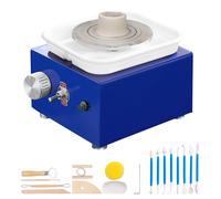 SucceBuy - Mini roue de poterie 2,6 pouces/3,9 pouces, 2 plateaux tournants, Machine de formage de roues en céramique, vitesse réglable 0-300 tr/min, bassin détachable Mini 0-300rpm