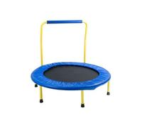 SucceBuy Mini Trampoline Pour Enfant de 3 Ans et Plus 92cm Avec Poignée Capacité 60kg