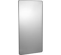 SucceBuy miroir de maquillage mural, 91,4 x 182,9 cm, 0,4 cm d'épaisseur, cadre en alliage d'aluminium, film antidéflagrant, anti-rayures, support en forme de Z, pour salle de bain/chambre/salon